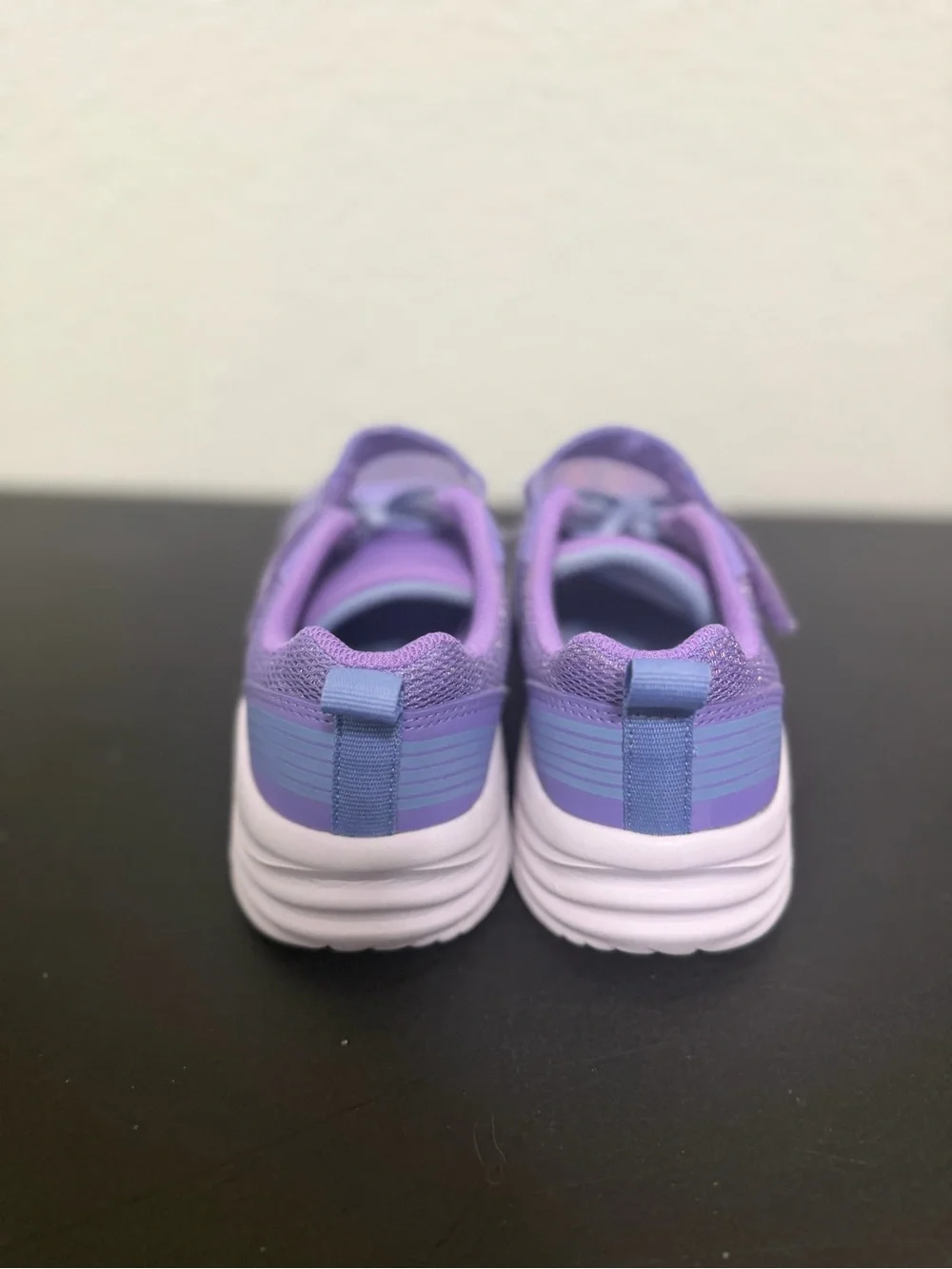 Skechers Kids Purple and Light Blue Slip-On Athletic Sneakers - SZ 13.5